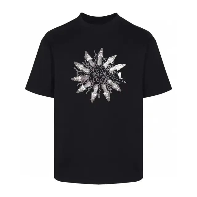 LOEWE Shoe Mandala Graphic T-Shirt Black