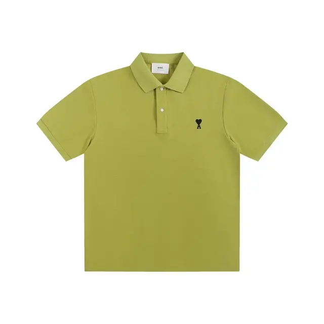 AMI Alexandre Mattiussi Ami de Cœur Polo Shirt Light Green