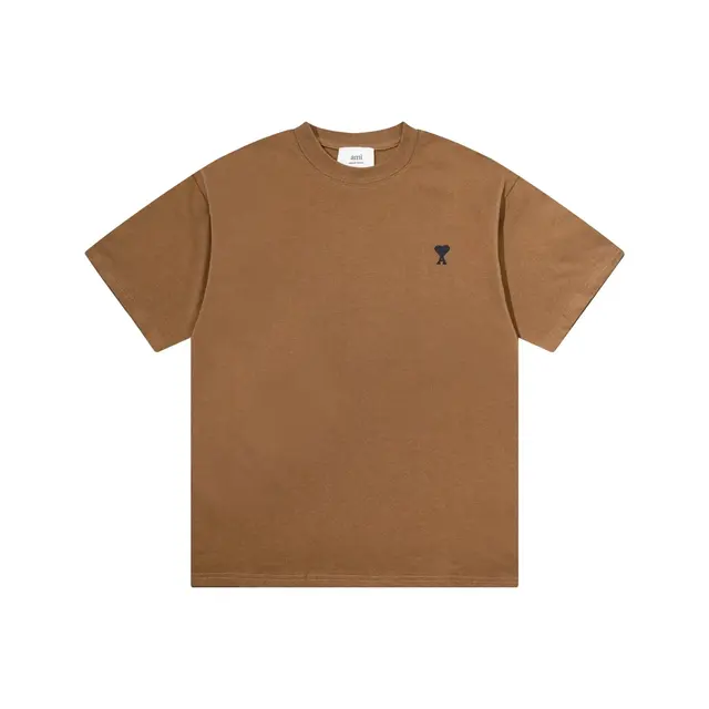 AMI Paris Ami de Cœur T-Shirt Brown