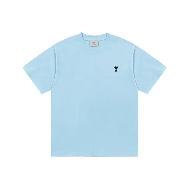 AMI Paris Ami de Cœur T-Shirt Light Blue