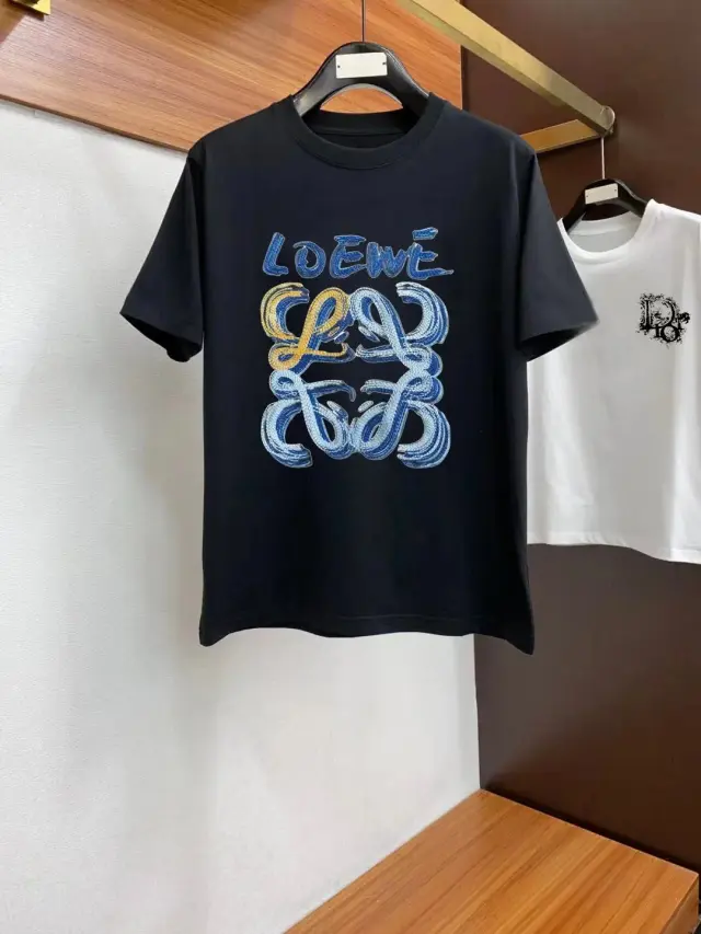 LOEWE Painted Anagram T-Shirt Black