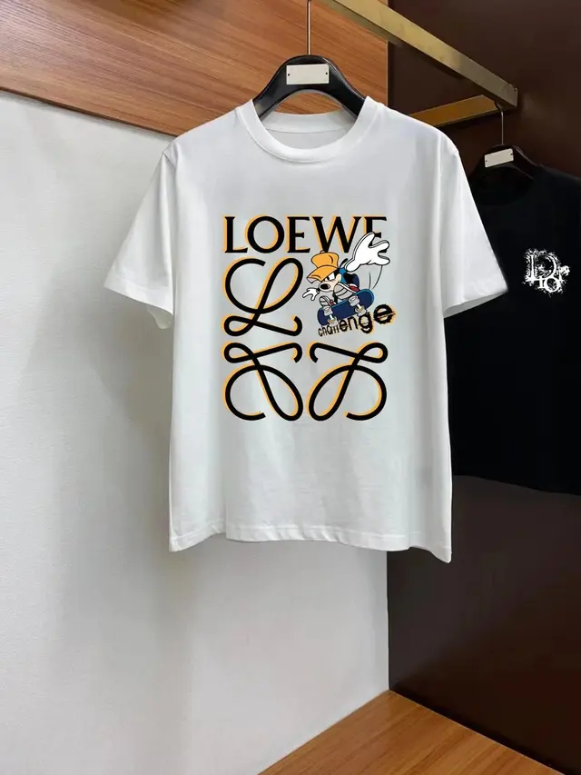 Loewe Anagram Skater Graphic T-Shirt White