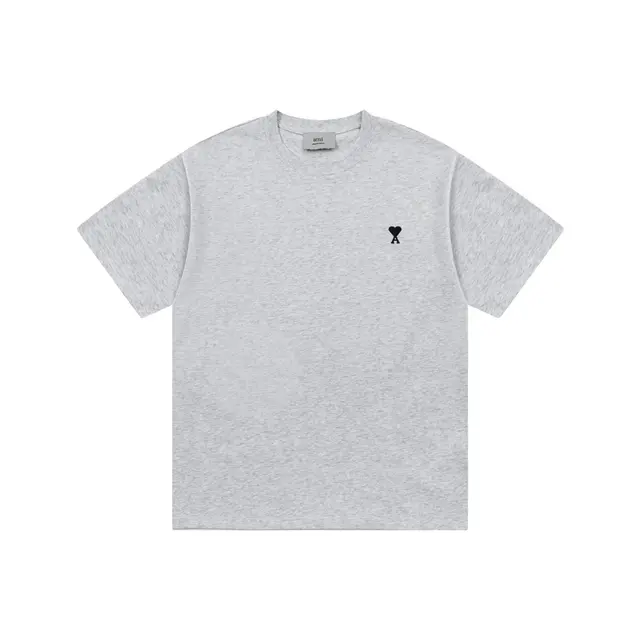 AMI Paris Ami de Coeur T-Shirt Heather Grey