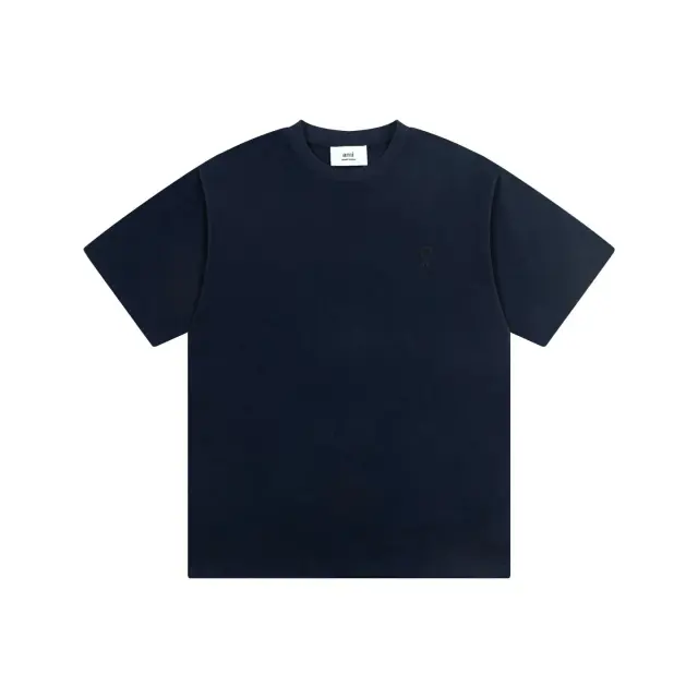 AMI Paris Ami de Coeur T-Shirt Navy Blue