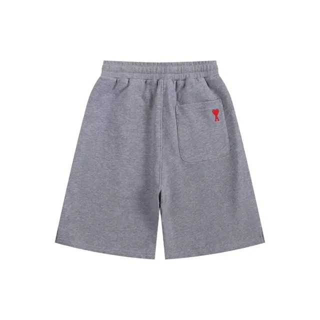 AMI Paris Ami de Coeur Sweat Shorts Heather Grey