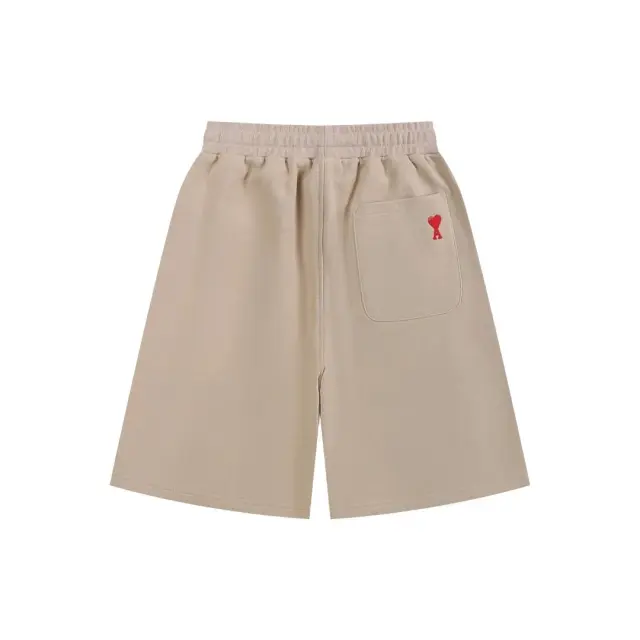 AMI Paris Ami de Coeur Shorts 'Taupe'
