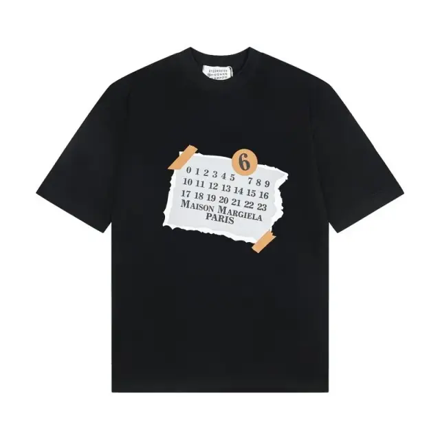 MM6 Maison Margiela Numeric Logo T-Shirt 'Black'