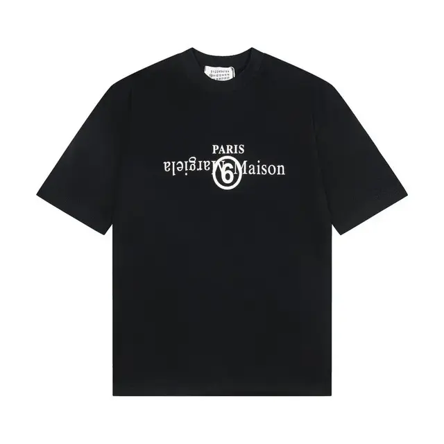 MM6 Maison Margiela Inverted Logo T-Shirt 'Black'