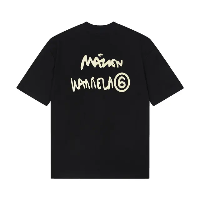 MM6 Maison Margiela Graffiti Logo T-Shirt Black
