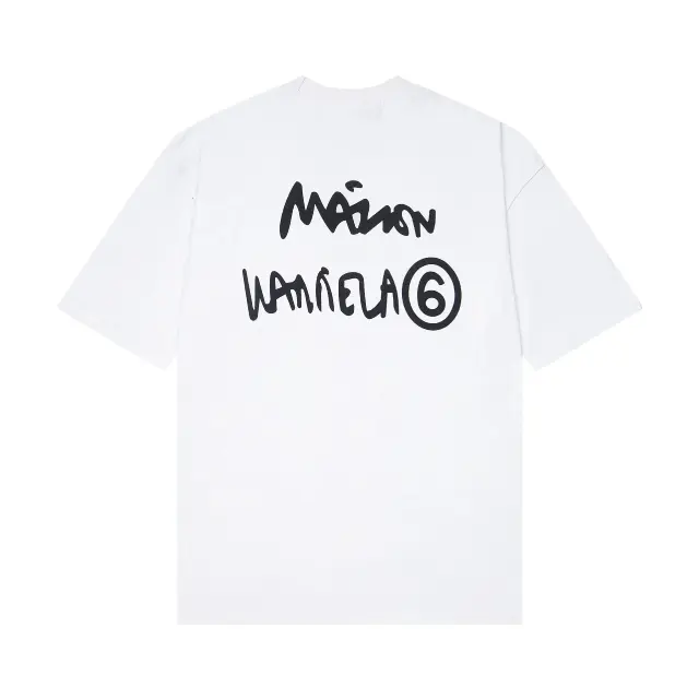 MM6 Maison Margiela Graffiti Logo T-Shirt White