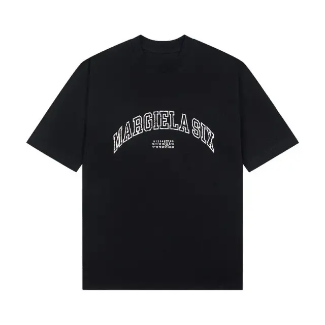 MM6 Maison Margiela Varsity Margiela Six T-Shirt Black