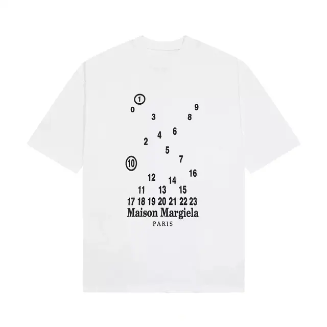 Maison Margiela Numeric Logo T-Shirt White
