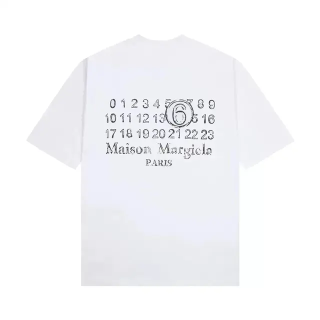 Maison Margiela Numbers Logo T-Shirt White