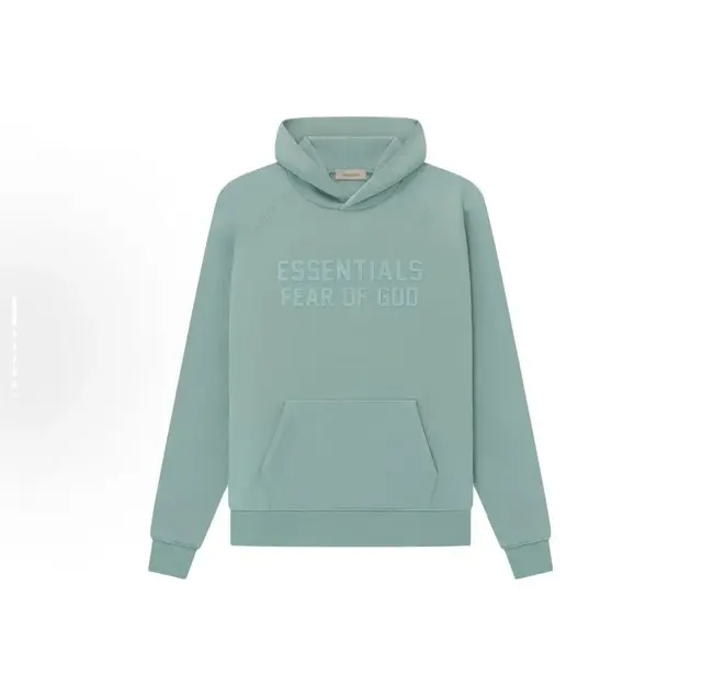 Fear of God Essentials Pullover Hoodie Blue-Green
