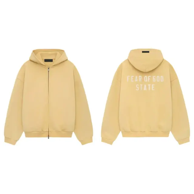 Fear of God State Zip-Up Hoodie Yellow