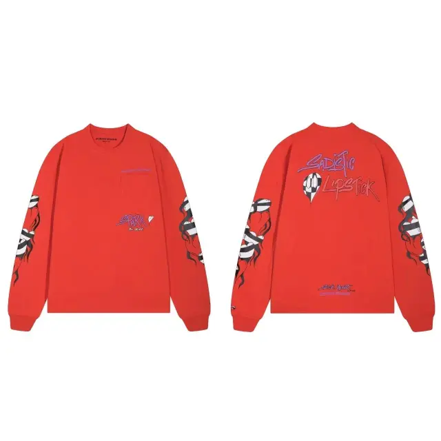 Chrome Hearts x Matty Boy Long Sleeve T-Shirt Red