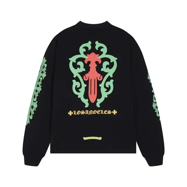 Chrome Hearts Los Angeles Dagger Long Sleeve T-Shirt Black