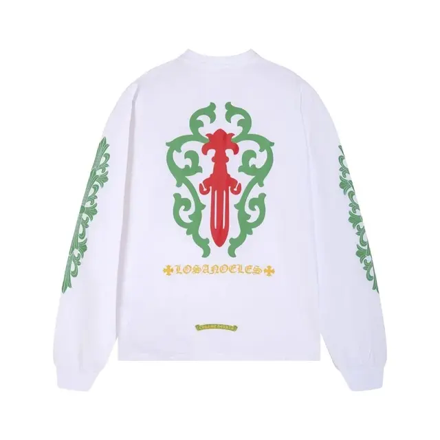 Chrome Hearts Los Angeles Dagger Long Sleeve T-Shirt White