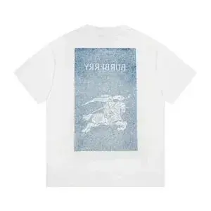 Burberry Equestrian Knight Print T-Shirt White