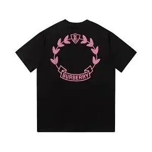 Burberry Laurel Wreath Logo T-Shirt Black/Pink