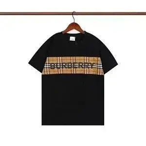 Burberry Vintage Check Panel T-Shirt Black