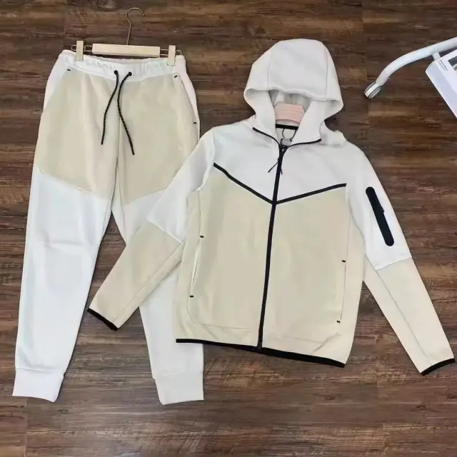 Nike Sportswear Tech Fleece Tracksuit 'White / Cream'
