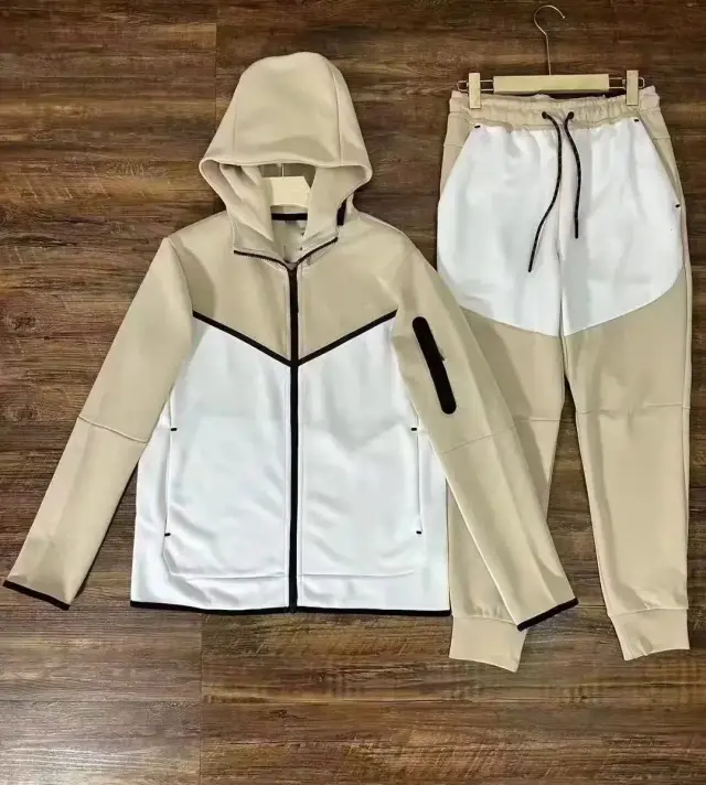 Nike Sportswear Tech Fleece Tracksuit Beige White