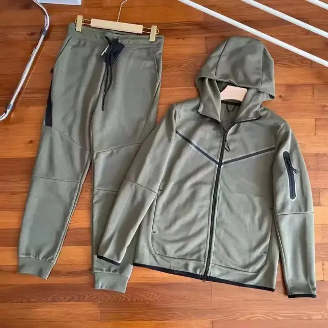 Nike Sportswear Tech Fleece Tracksuit Olive Green