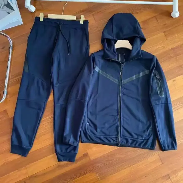 Nike Tech Fleece Tracksuit Navy Blue