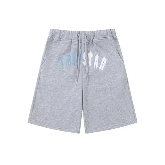 Trapstar Decoded Shorts Grey Light Blue