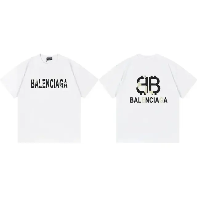 Balenciaga Tape Type Logo T-Shirt White