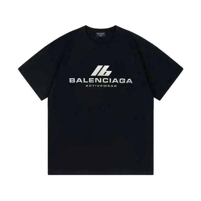 Balenciaga 3B Sports Icon Activewear T-Shirt Black
