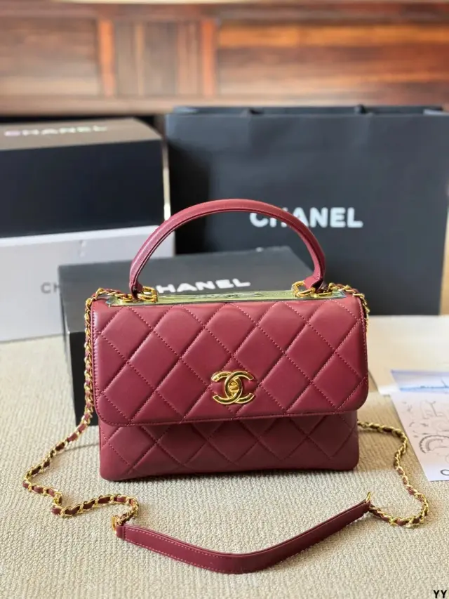Chanel Trendy CC Flap Bag Burgundy