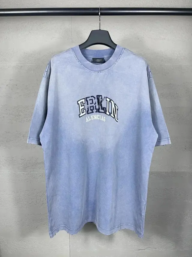 Balenciaga Berlin T-Shirt 'Washed Blue'