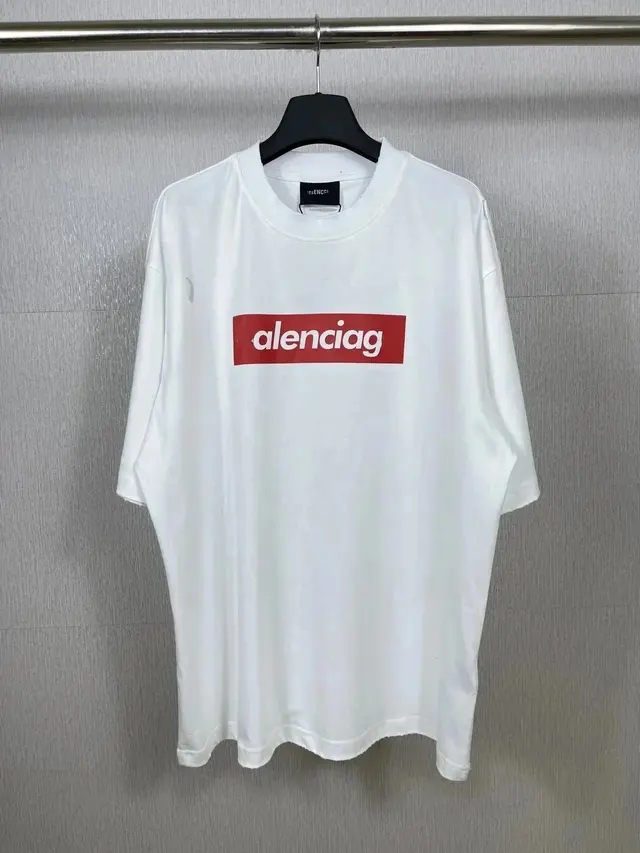 Balenciaga Box Logo T-Shirt White