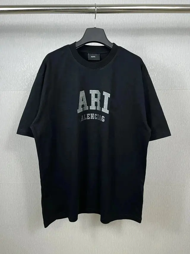 Balenciaga College Logo T-Shirt Black