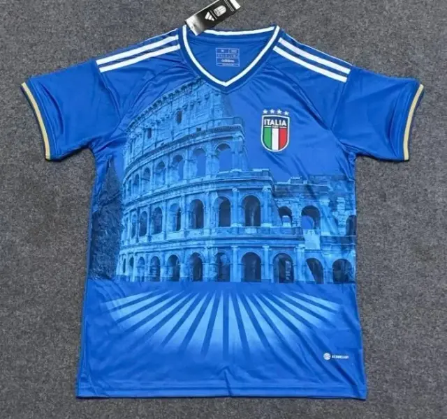 adidas Italy Graphic Jersey Blue