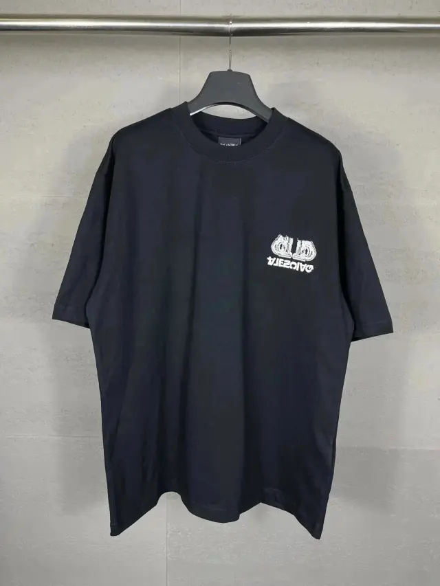 Balenciaga Reverse Logo T-Shirt Black