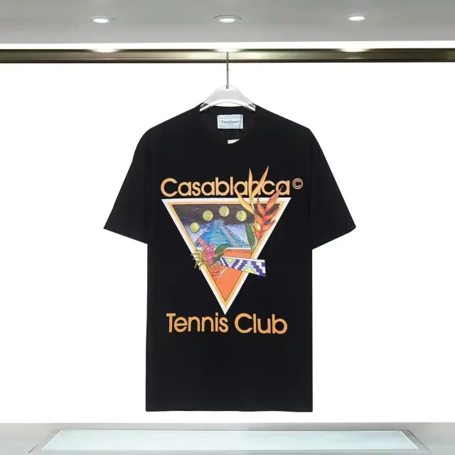 Casablanca Tennis Club T-Shirt Black