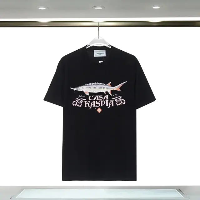 Casablanca x Caviar Kaspia T-Shirt Black