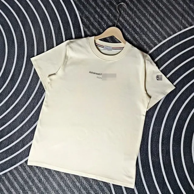 Moncler Chest Print T-Shirt Cream