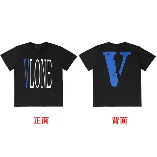 VLONE Logo T-Shirt Black / Blue