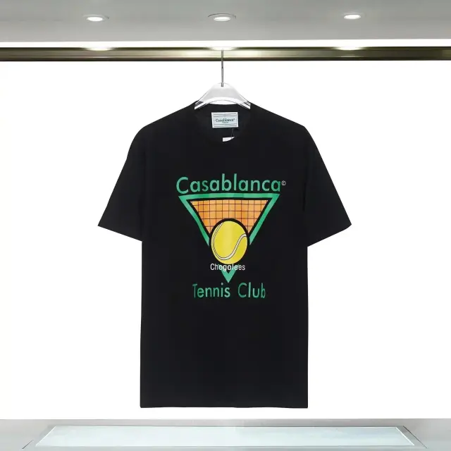 Casablanca Tennis Club Ball T-Shirt Black