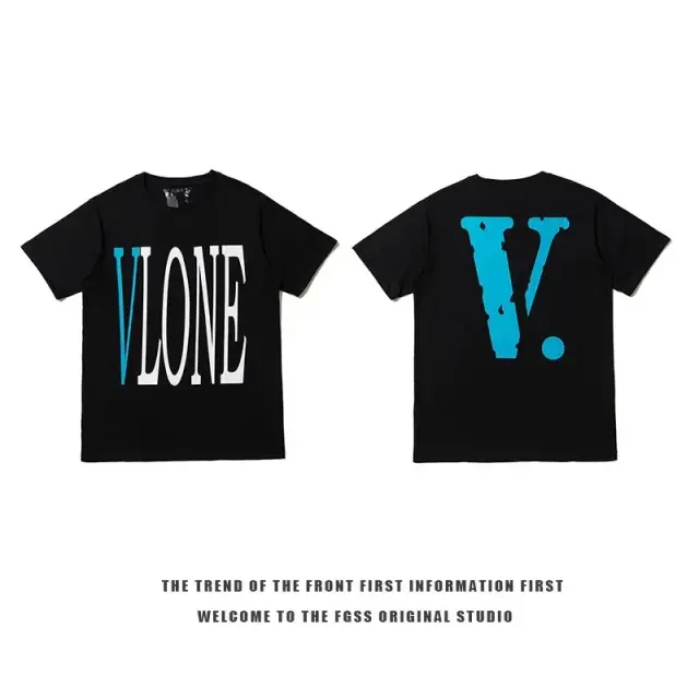 VLONE T-Shirt Black Sky Blue