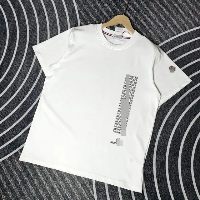 Moncler Vertical Logo T-Shirt 'White'