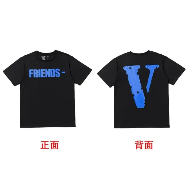 VLONE Friends- T-Shirt Black Blue