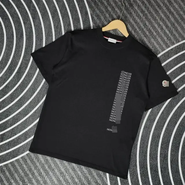 Moncler Vertical Logo T-Shirt 'Black'
