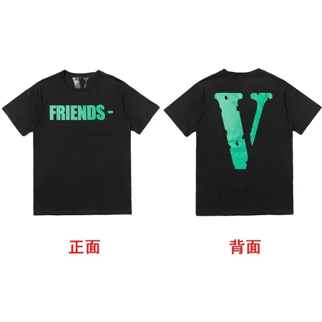 VLONE Friends- T-Shirt Black Green