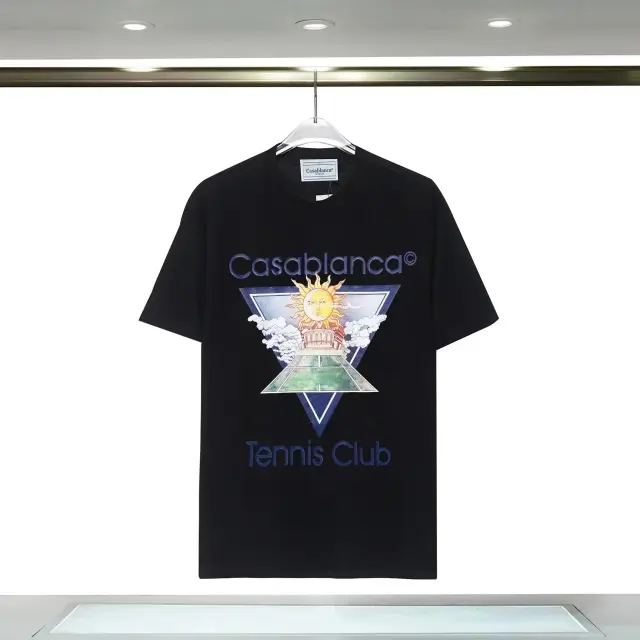 Casablanca Tennis Club T-Shirt Black