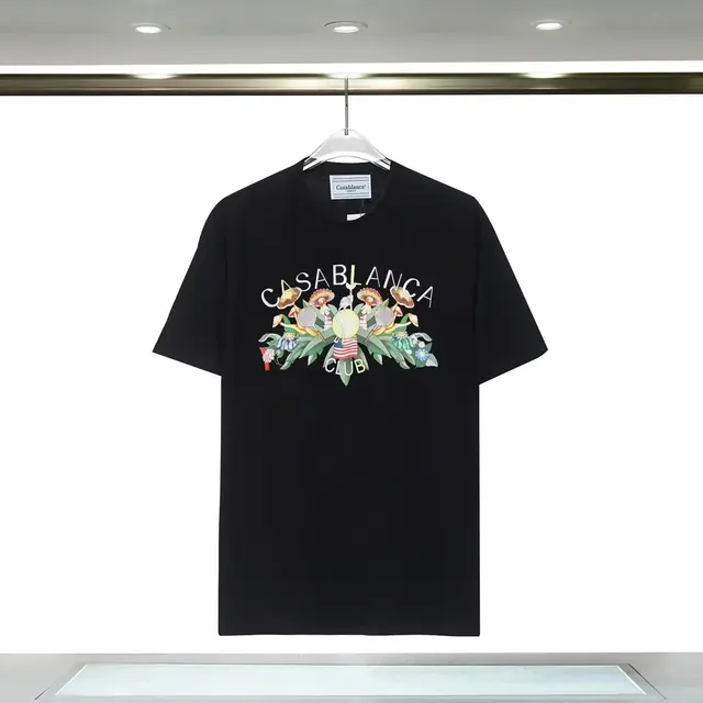 Casablanca Tennis Club T-Shirt Black